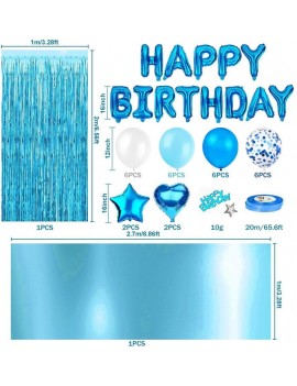 Brand New Blue  Birthday Party Decoration Set
