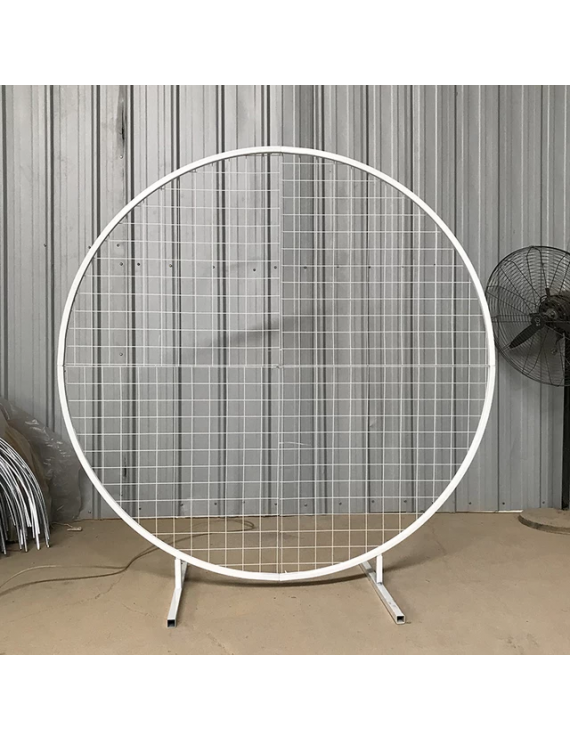 2M Round Backdrop with Mesh good for wedding party event