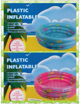 Plastic Inflatable 3 Ring Pool