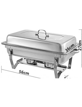 11LStainless Steel Chafing Dishes Set with Triple Steam Pans
