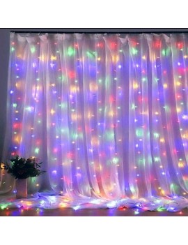 LED Fairy Light Curtain light 3x3m 300head good for part events