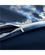 Queen size Luxury Satin Jacquard Duvet Cover 3 Pieces Set