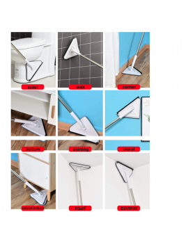 Triangle Mop for Washing Glass Ceiling Dust Cleaning  Kitchen Wall