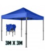 3x3m Blue Gazebo Tent Shelter good for outdoor picnics beaches parks garden