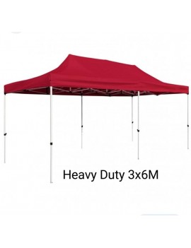 6x3m Red Gazebo Tent Shelter good for outdoor picnics beaches parks garden