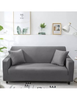 One Seater Couch Sofa Cover 90-140cm SC1131 palin grey