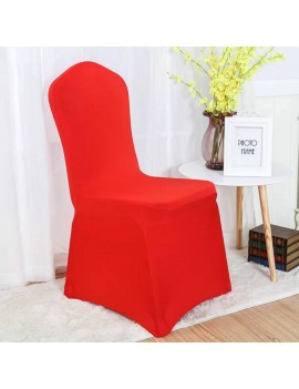 1x Elastic Chair Covers DCC11 Red