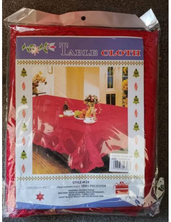 Red/ White/ Orange/ Cream Lace Table Cloth Cover 150*250cm Brand New
