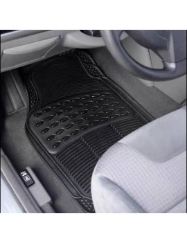 4pcs Floor Rubber Car Mats for 7 Seat Cars. Heavy Duty All Weather